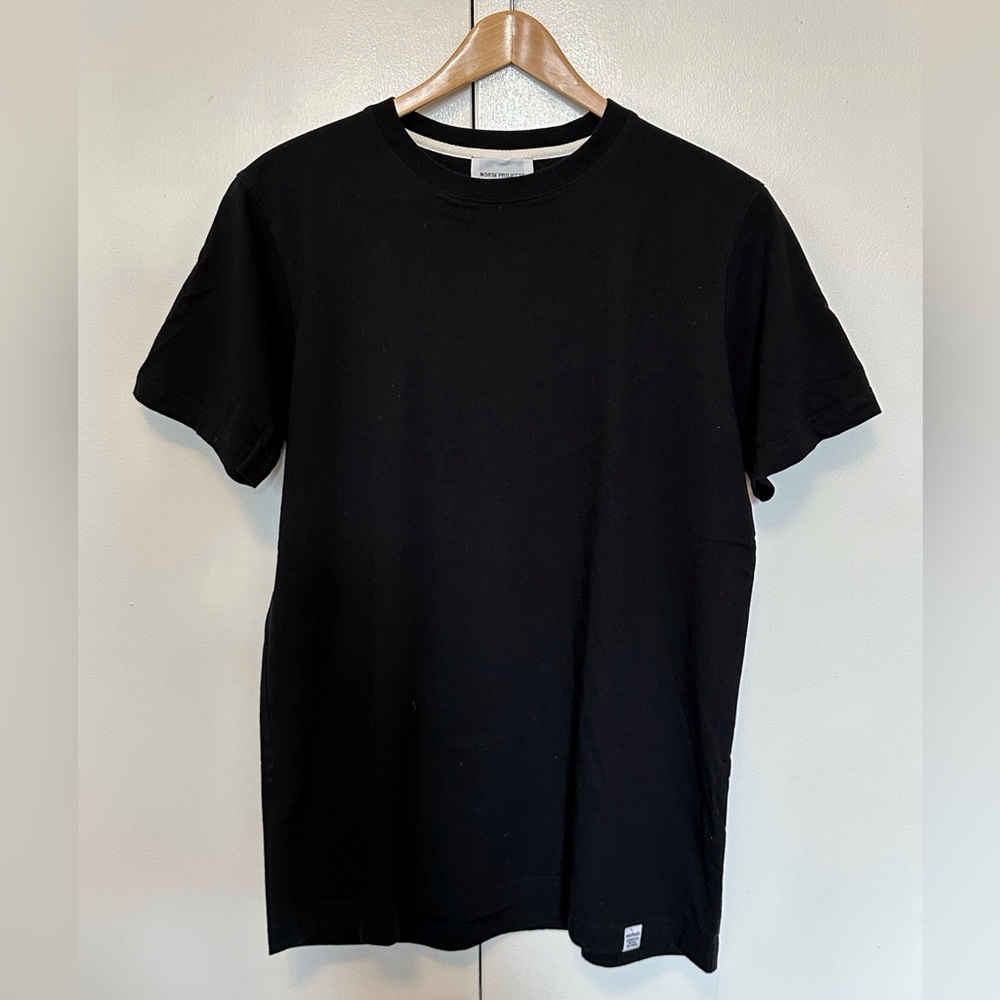 Norse Projects Niels Black Crewneck T-Shirt - Medium